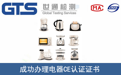 某公司成功办理电器CE认证证书
